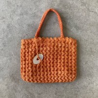 hand bag / ハンドバッグ オレンジ シェル ABACA BY DSO #273 | Vintage.City 빈티지숍, 빈티지 코디 정보