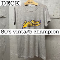 【5月29日まで購入可能】80s vintage チャンピオン　霜降りグレー　プリントTシャツ　トリコ  TS185 | Vintage.City 古着屋、古着コーデ情報を発信