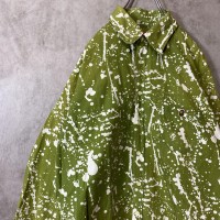 A bathing ape paint military shirt size M 配送A エイプ　ペイント柄　長袖シャツ | Vintage.City 古着屋、古着コーデ情報を発信