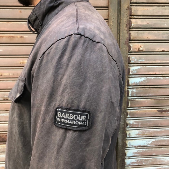 Barbour バブアー INTERNATIONAL インターナショナル モーターサイクル オイルドジャケット ユーロ ヴィンテージ Becon Lサイズ セージ | Vintage.City 古着屋、古着コーデ情報を発信
