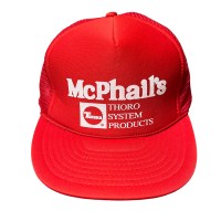 Mcphails/企業/トラッカー/メッシュキャップ/トラッカー/プリント/McPhails/THORO/SYSTEM/PRODUCTS/企業モノ/レッド | Vintage.City 古着屋、古着コーデ情報を発信