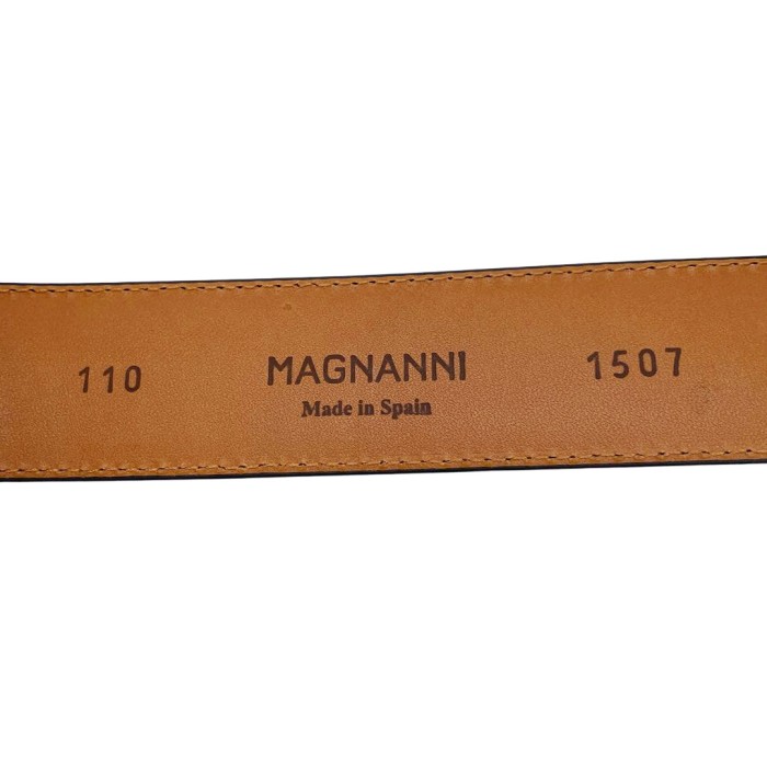 MAGNANNI マグナーニ メンズベルト 5穴 レザー ブラック ガンメタバックル 110 | Vintage.City 빈티지숍, 빈티지 코디 정보