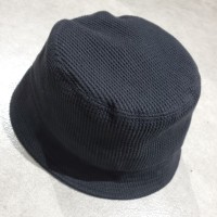 Bucket hat バケットハット ワッフル サーマル無地ストリート古着帽子黒 | Vintage.City 古着屋、古着コーデ情報を発信