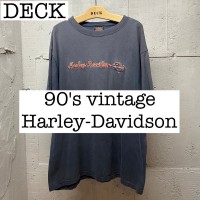 【5月29日まで購入可能】90s vintage ハーレーダビッドソン　ロゴ刺繍　Tシャツ　USA製　黒   TS193 | Vintage.City 古着屋、古着コーデ情報を発信