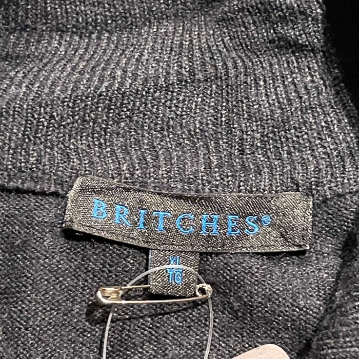 BRITCHES ヘンリーネック　ウール混　ニットセーター　C755 | Vintage.City 古着屋、古着コーデ情報を発信