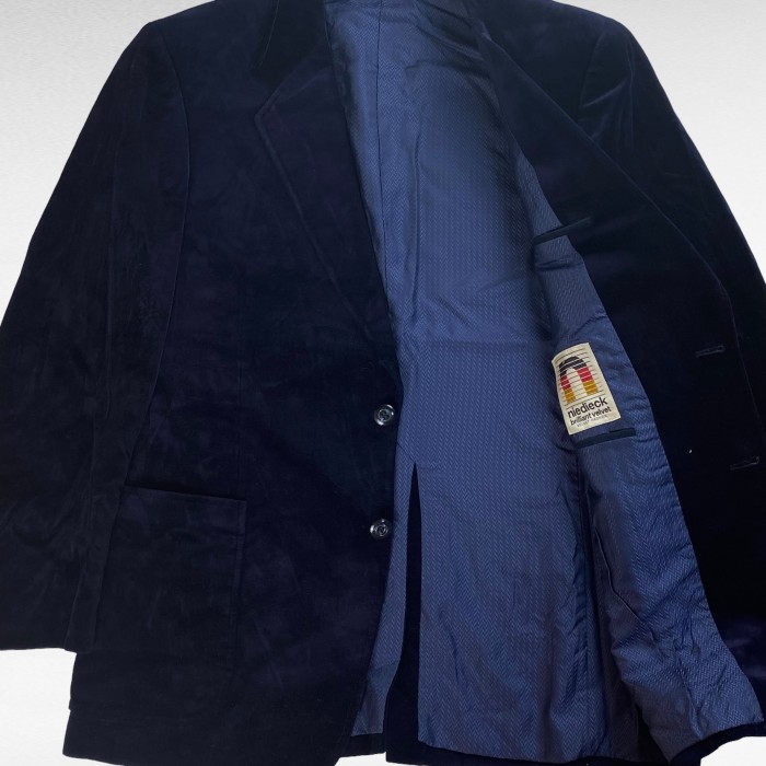 【80's〜】 ニーディックベルベット M相当 テーラードジャケット ベロア | Vintage.City 古着屋、古着コーデ情報を発信