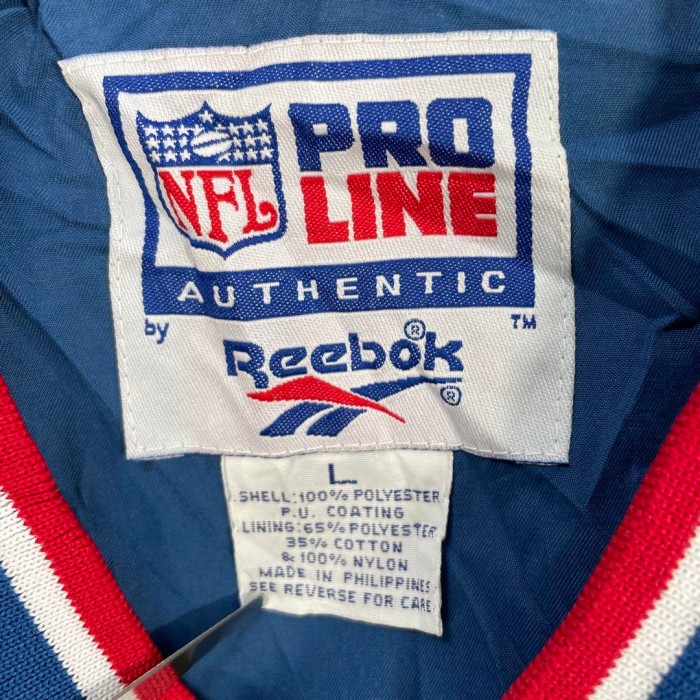 Reebok NFL Pirates nylon jacket size L 配送C リーボック　ナイロンジャケット　センター刺繍ロゴ　　 PROLINE | Vintage.City 古着屋、古着コーデ情報を発信