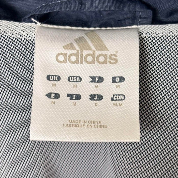 adidas バイカラー スリーライン ナイロンジャケット ネイビー L | Vintage.City 古着屋、古着コーデ情報を発信