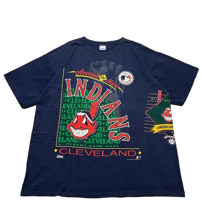 ９０S MLB Cleveland Indians  クリーブランド インディアンス Tシャツ | Vintage.City 빈티지숍, 빈티지 코디 정보