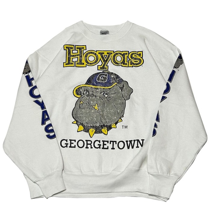 ９０S Georgetown Hoyasジョージタウン ホヤス クルーネックスウェット ...