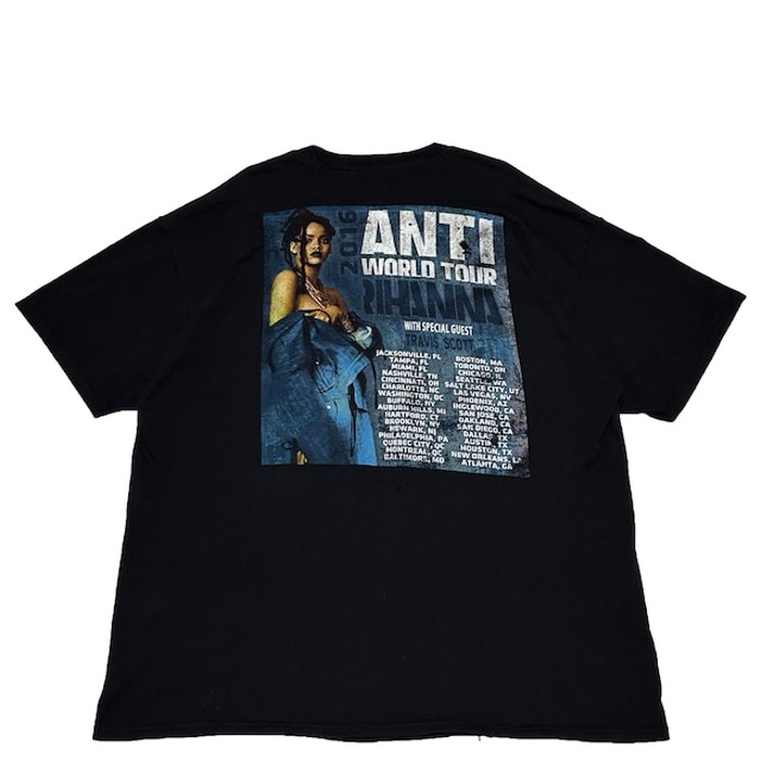 ００S Rihanna ANTI World Tourリアーナ　アンチツアー ２０１６ Tシャツ | Vintage.City 빈티지숍, 빈티지 코디 정보