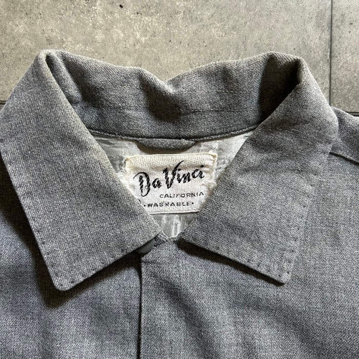 60s da vinci 肉厚レーヨンシャツ USA製 M グレー | Vintage.City 古着屋、古着コーデ情報を発信