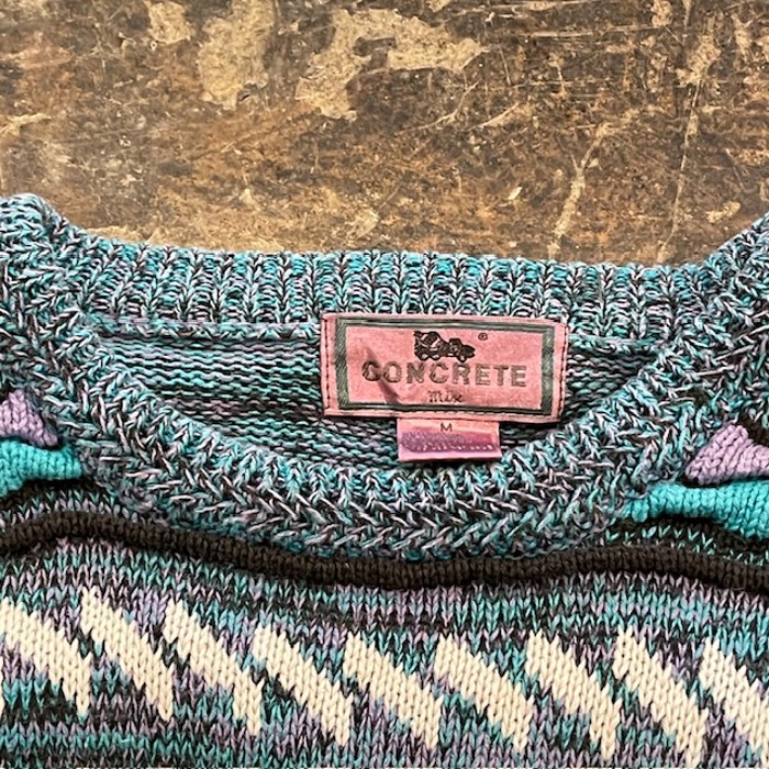 90s CONCRETE 3D cotton＆ramie knit 綿&麻 | Vintage.City 古着屋、古着コーデ情報を発信