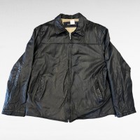 DOCKERS single leather zip up jacket | Vintage.City 古着屋、古着コーデ情報を発信