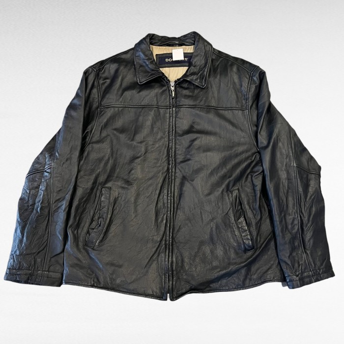 DOCKERS single leather zip up jacket | Vintage.City Vintage Shops, Vintage Fashion Trends