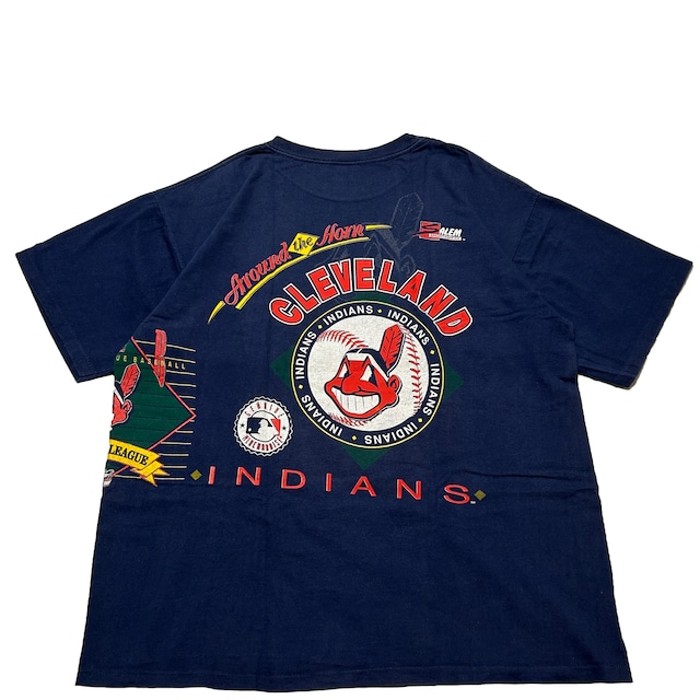 ９０S MLB Cleveland Indians  クリーブランド インディアンス Tシャツ | Vintage.City 빈티지숍, 빈티지 코디 정보
