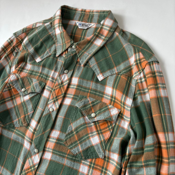 FIVEBROTHER Western l/s Check Shirt ウエスタン 長袖 チェックシャツ | Vintage.City 古着屋、古着コーデ情報を発信