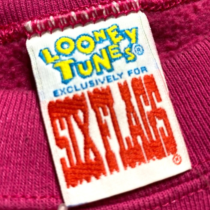 90s sweat SIXFRAGS シックスフラッグ LOONEY TUNES トゥイーティー デザインスウェット トレーナー | Vintage.City 빈티지숍, 빈티지 코디 정보