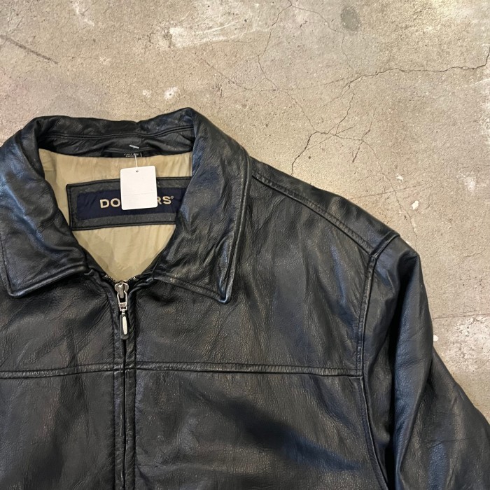 DOCKERS single leather zip up jacket | Vintage.City Vintage Shops, Vintage Fashion Trends