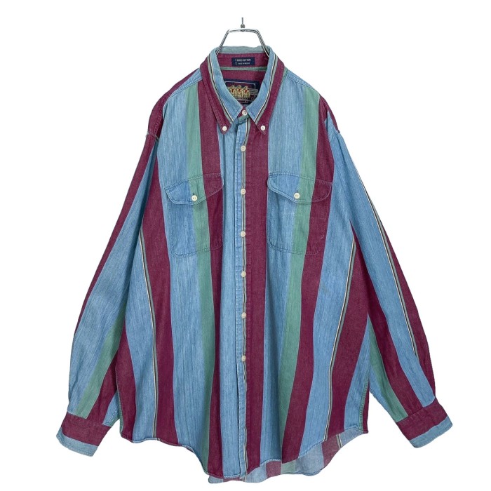 90s RALPH LAUREN CHAPS L/S multicolored stripe shirt | Vintage.City Vintage Shops, Vintage Fashion Trends