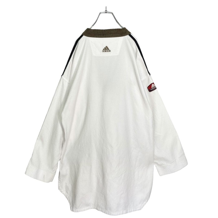 adidas 90-00s brown × white cotton pullover shirt | Vintage.City 古着屋、古着コーデ情報を発信