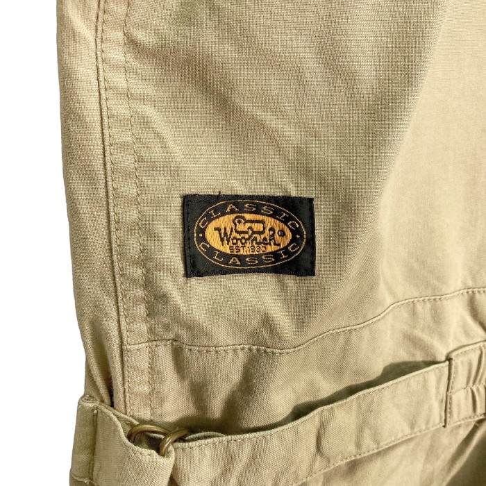 90s Woolrich zip-up 4 pocket cotton safari vest | Vintage.City 古着屋、古着コーデ情報を発信