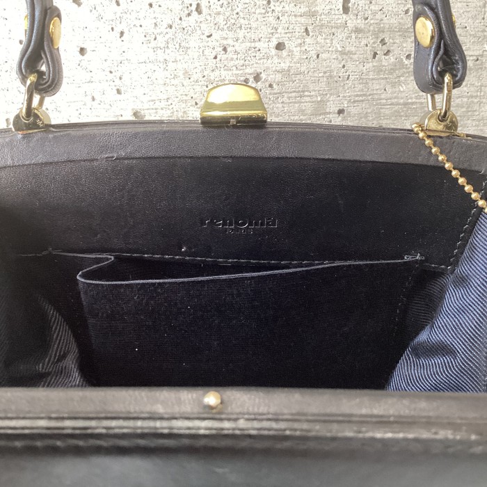 renoma black leather purse bag | Vintage.City 빈티지숍, 빈티지 코디 정보