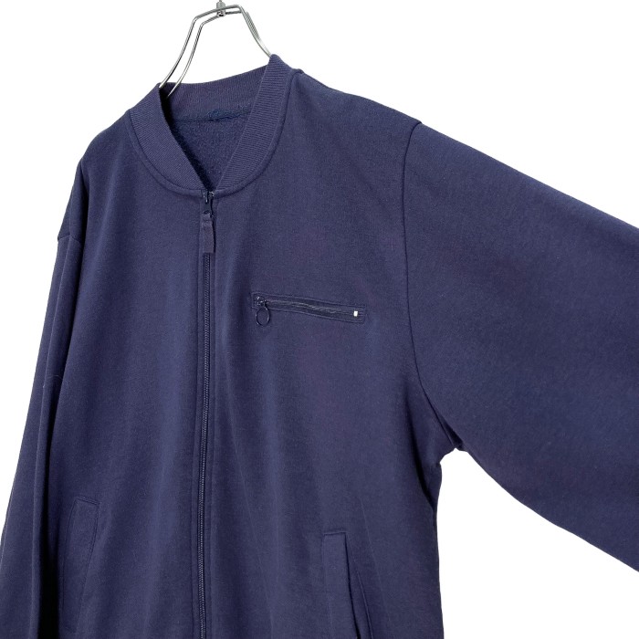90-00s zip-up fade navy design sweat jacket | Vintage.City 빈티지숍, 빈티지 코디 정보