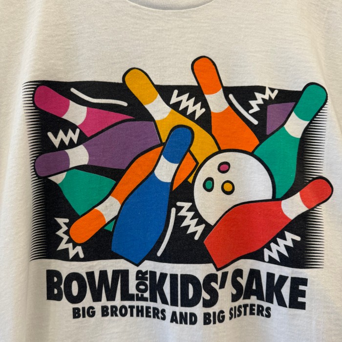 90s ボーリング Tee Tシャツ 両面プリント USA製 XL 【000083