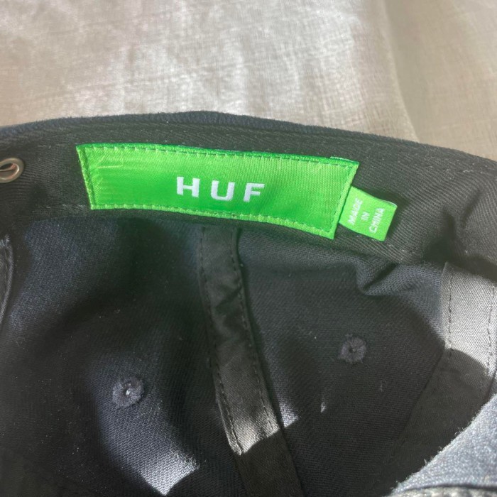 HUF embroidery logo 6panel cap 配送B ハフ　刺繍ロゴ　ベースボールキャップ | Vintage.City 古着屋、古着コーデ情報を発信