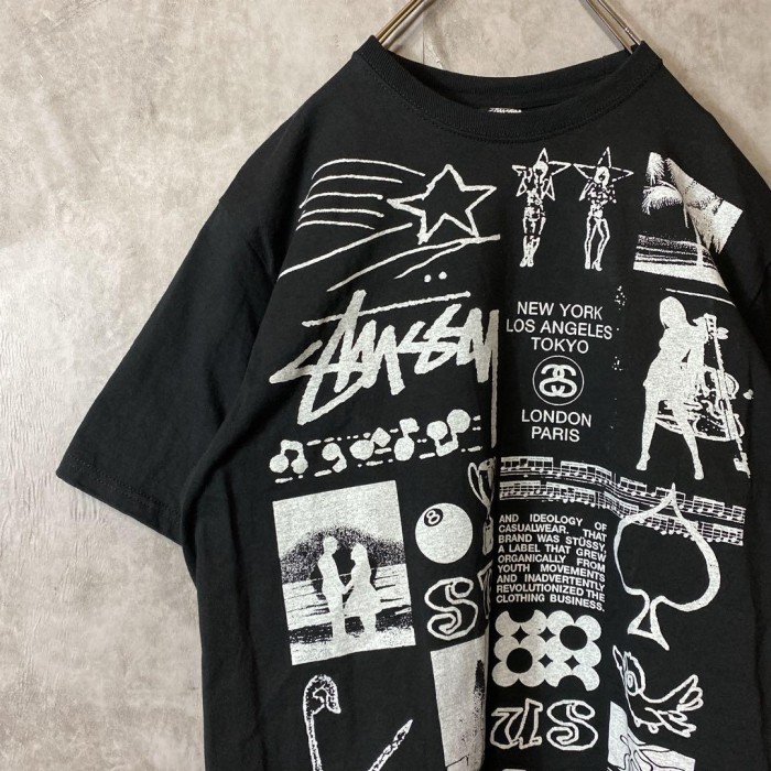 STUSSY multi logo T-shirt size M 配送A ステューシー　マルチロゴTシャツ　sk8 | Vintage.City Vintage Shops, Vintage Fashion Trends