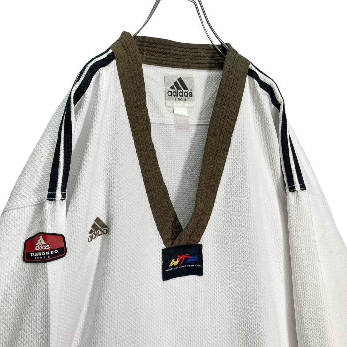 adidas 90-00s brown × white cotton pullover shirt | Vintage.City 古着屋、古着コーデ情報を発信