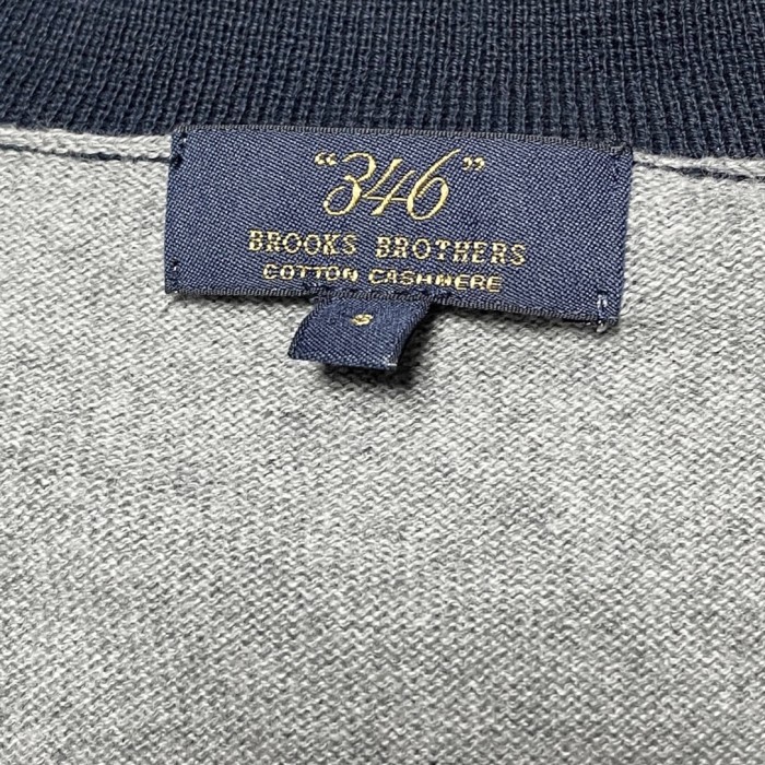 BROOKS BROTHERS 346 カシミヤ混コットンカーディガン グレー Sサイズ | Vintage.City 古着屋、古着コーデ情報を発信