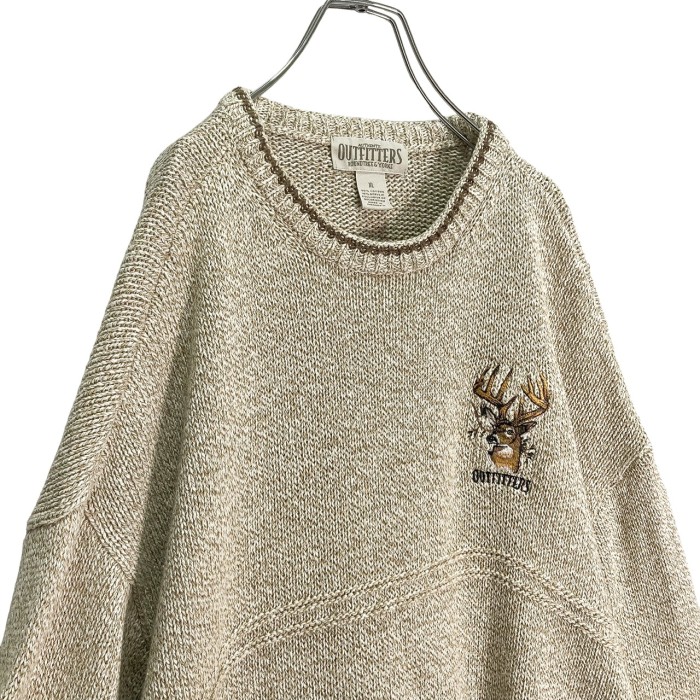 90s AUTHENTIC OUTFITTERS animal embroidered sweater | Vintage.City 빈티지숍, 빈티지 코디 정보