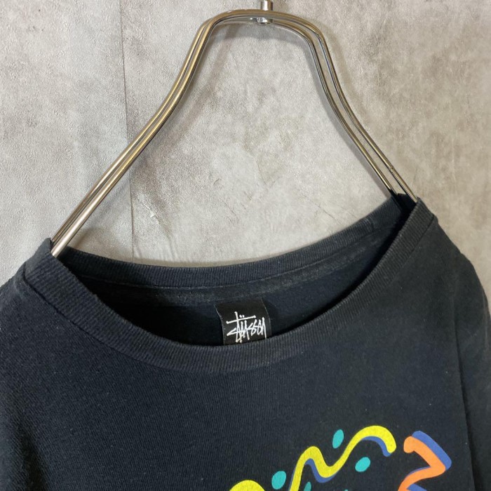 STUSSY chanel logo print T-shirt size L 配送A　ステューシー　両面プリントロゴTシャツ　シャネルロゴ | Vintage.City 古着屋、古着コーデ情報を発信