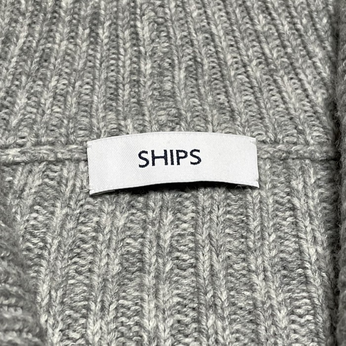 SHIPS ショールカラーウールナイロンカーディガン グレー Sサイズ | Vintage.City 古着屋、古着コーデ情報を発信