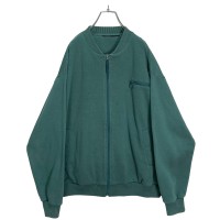 90-00s zip-up fade green design sweat jacket | Vintage.City 빈티지숍, 빈티지 코디 정보