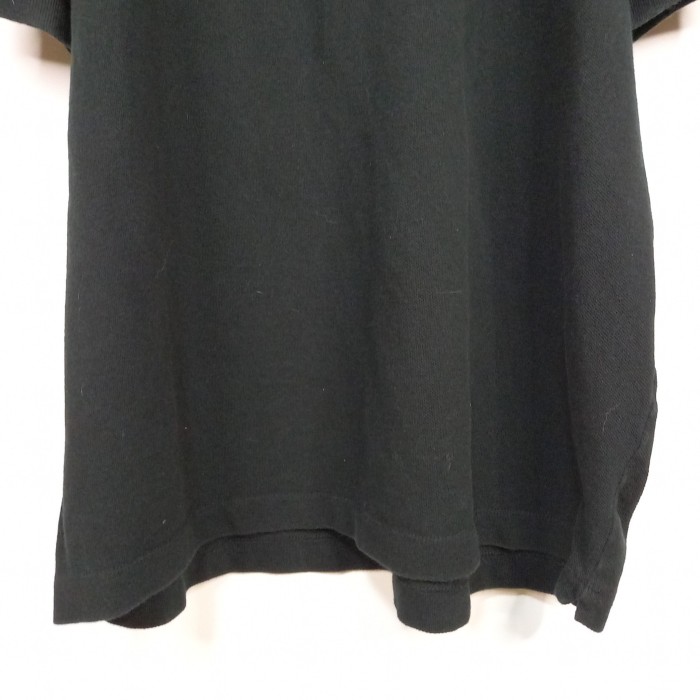 フレンチ　ラコステ　ポロシャツ　半袖　L1212　刺繍ロゴ　シェル　ブラック　黒　XL | Vintage.City 古着屋、古着コーデ情報を発信