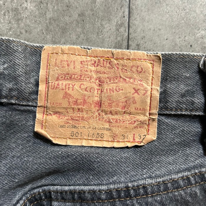 80s levis501 ブラックデニム/ジーンズ USA製 先染め 31×32 | Vintage.City 古着屋、古着コーデ情報を発信