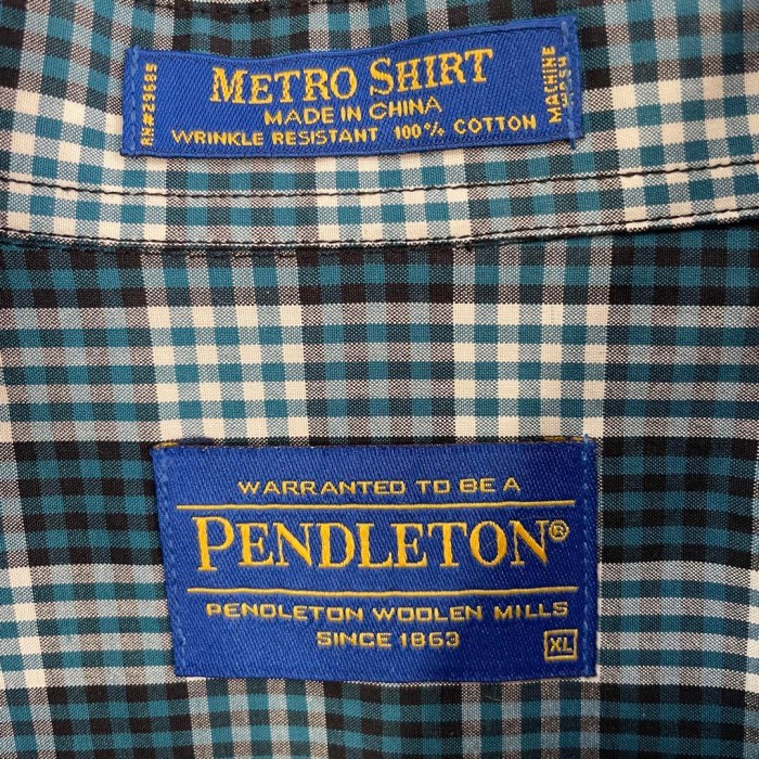 PENDLETON classi check shirt size XL 配送C ペンドルトン　チェックシャツ　ボタンダウン | Vintage.City 古着屋、古着コーデ情報を発信