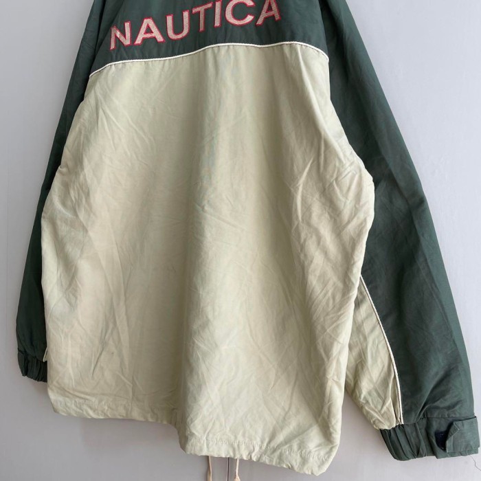 NAUTICA embroidery nylon jacket size XL 配送C ノーティカ　背面刺繍ロゴ　ナイロンジャケット　セーリングジャケット | Vintage.City 빈티지숍, 빈티지 코디 정보