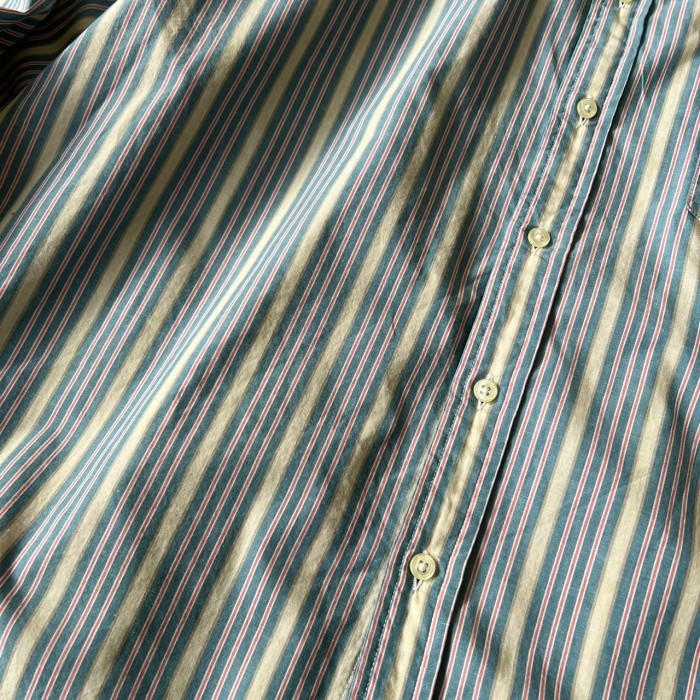 90’s~ OLD GAP/オールドギャップ バンドカラーシャツ ロングスリーブシャツ ストライプシャツ 古着 fc-1673 | Vintage.City 빈티지숍, 빈티지 코디 정보