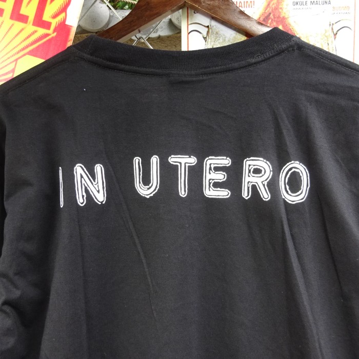 バンドTシャツ ロンT ニルヴァーナ 黒 カラフル エンジェル IN UTERO 9923 | Vintage.City 古着屋、古着コーデ情報を発信