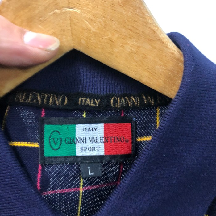 90’s GIANNI VALENTINOチェック柄 半袖ポロシャツ L | Vintage.City 古着屋、古着コーデ情報を発信