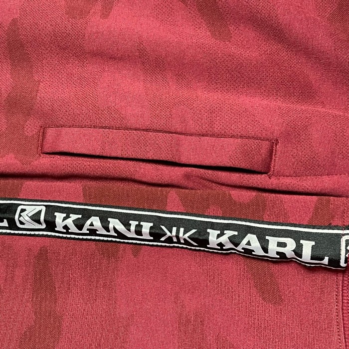 Karl Kani カモ柄フルジップパーカー ワイン XLサイズ | Vintage.City 古着屋、古着コーデ情報を発信