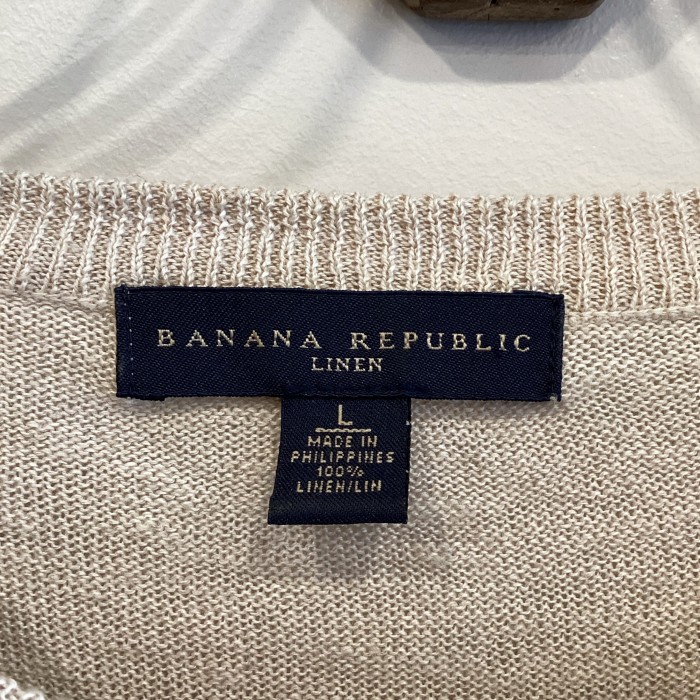 【Banana Republic】LINEN BORDER CUTSEW sizeL | Vintage.City 古着屋、古着コーデ情報を発信