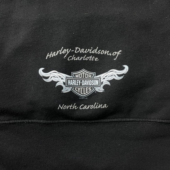 00年代 USA製 Harley-Davidson ハーレーダビッドソン プリントスウェットパーカー レディースM相当 メンズ | Vintage.City 빈티지숍, 빈티지 코디 정보