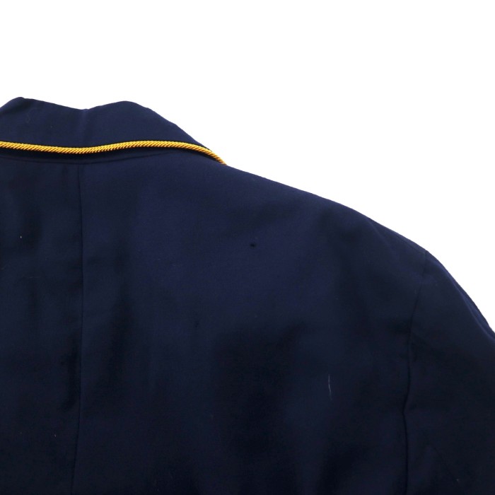 Ralph Lauren テーラードジャケット 紺ブレ 4 ネイビー ウール ギャバジン エンブレムロゴ刺繍 金ボタン USA製 | Vintage.City 古着屋、古着コーデ情報を発信