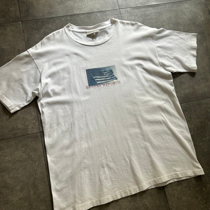 90s バナナリパブリック tシャツ USA製 ホワイト L | Vintage.City 古着屋、古着コーデ情報を発信