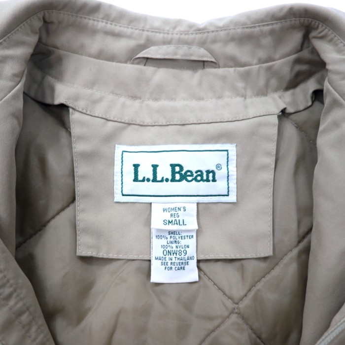 L.L.Bean ステンカラーコート S ベージュ ポリエステル キルティングライナー 90年代 | Vintage.City 古着屋、古着コーデ情報を発信